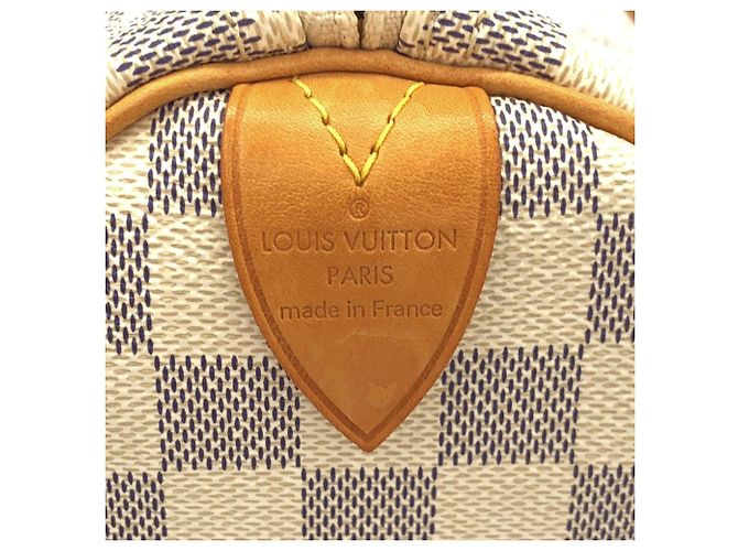 Louis Vuitton Damier Azur Keepall 50cm Borsa Boston Blu - vista 4