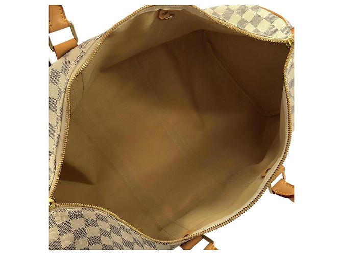 Louis Vuitton Damier Azur Keepall 50cm Borsa Boston Blu - vista 7