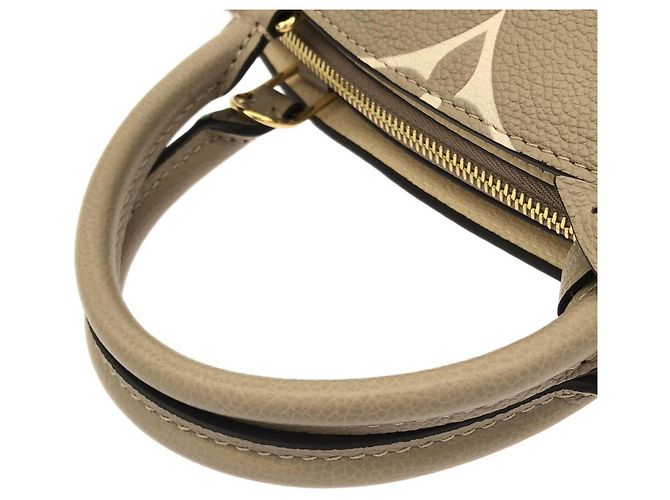 Borsa Louis Vuitton Bicolor Monogram Empreinte Petit Palais PM Grigio Crudo - vista 6