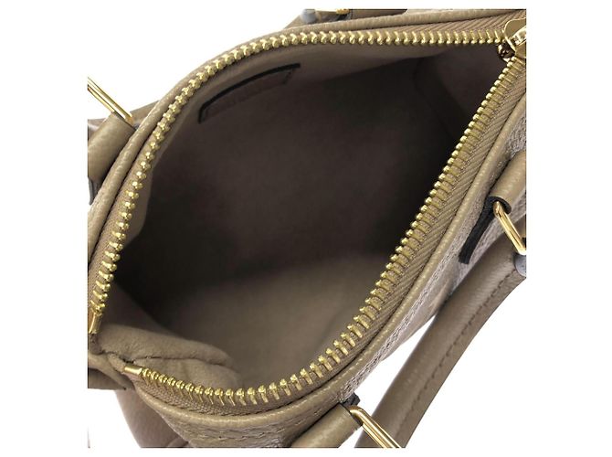 Borsa Boston Louis Vuitton Bicolor Monogram Empreinte Nano Speedy Grigio Crudo - vista 6