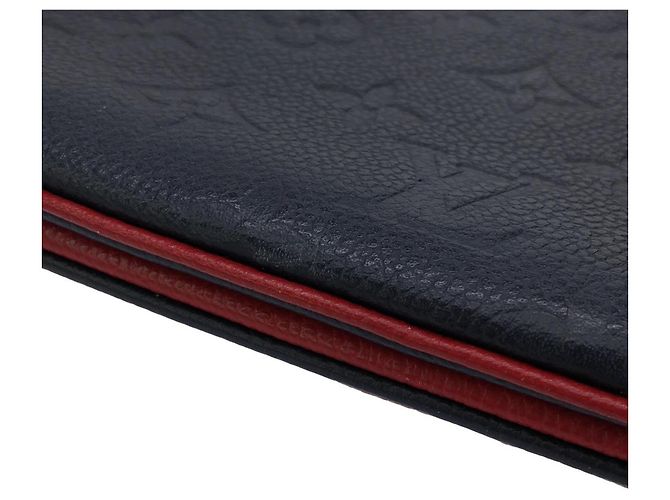 Louis Vuitton Monogram Empreinte Pochette Double Zip Rosso - vista 3