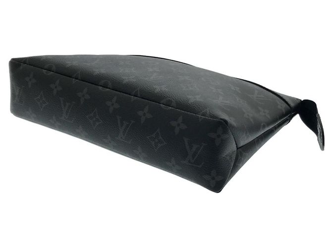 Louis Vuitton Monogram Eclipse Pochette Voyage Souple Nero - vista 3
