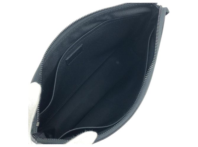 Louis Vuitton Monogram Eclipse Pochette Voyage Souple Nero - vista 9