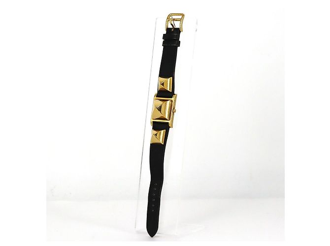 Reloj de pulsera Hermès Medor de cuarzo con baño de oro - vista 2