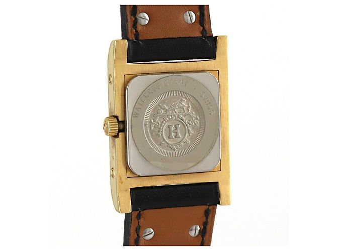 Reloj de pulsera Hermès Medor de cuarzo con baño de oro - vista 3