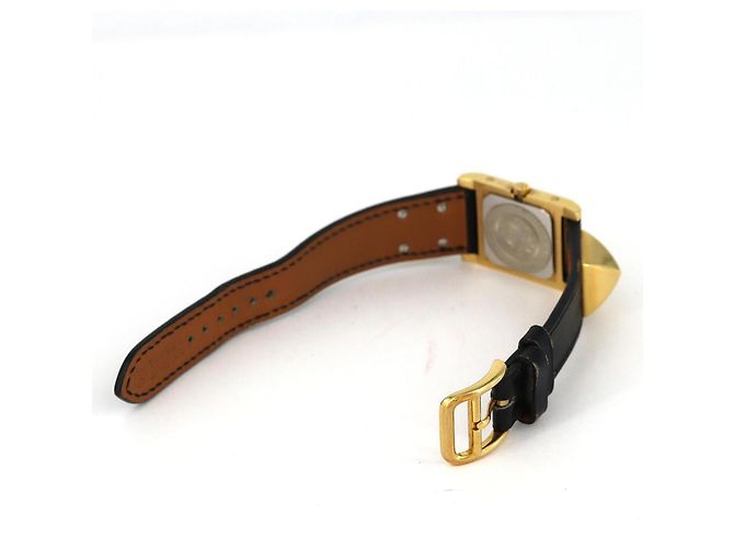 Reloj de pulsera Hermès Medor de cuarzo con baño de oro - vista 6