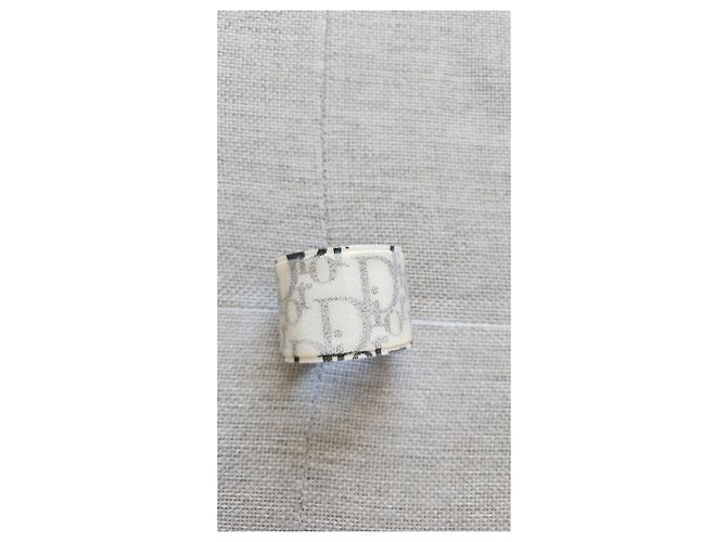 Bracciale Christian Dior Clic Clac Oblique Nero Bianco - vista 2
