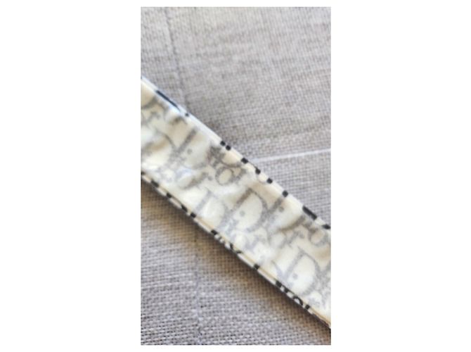 Bracciale Christian Dior Clic Clac Oblique Nero Bianco - vista 4