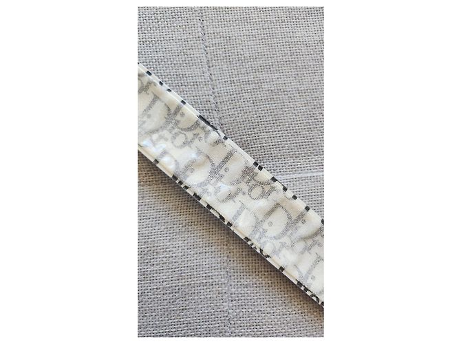 Bracciale Christian Dior Clic Clac Oblique Nero Bianco - vista 5