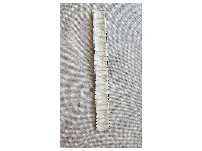 Bracciale Christian Dior Clic Clac Oblique Nero Bianco - vista 6