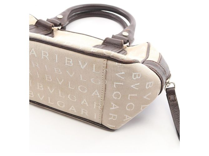 Bulgari Borsa Bvlgari BVLGARI Logomania Marrone Beige - vista 12