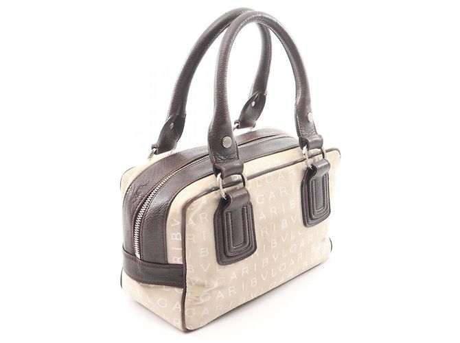 Bulgari Borsa Bvlgari BVLGARI Logomania Marrone Beige - vista 2