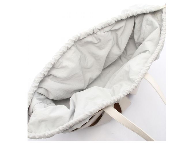 Bottega Veneta Borsa a tracolla The Shell Medium Bianco - vista 3