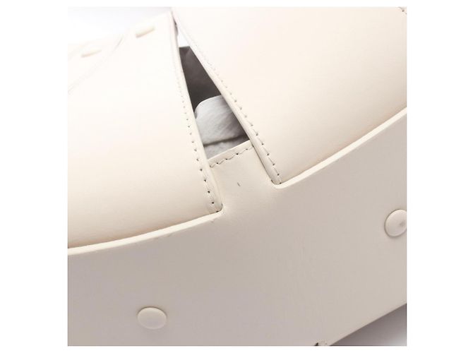 Bottega Veneta Borsa a tracolla The Shell Medium Bianco - vista 6