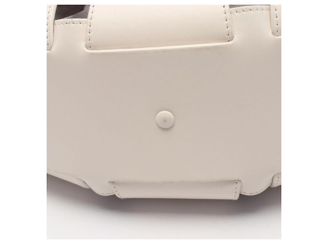 Bottega Veneta Borsa a tracolla The Shell Medium Bianco - vista 7