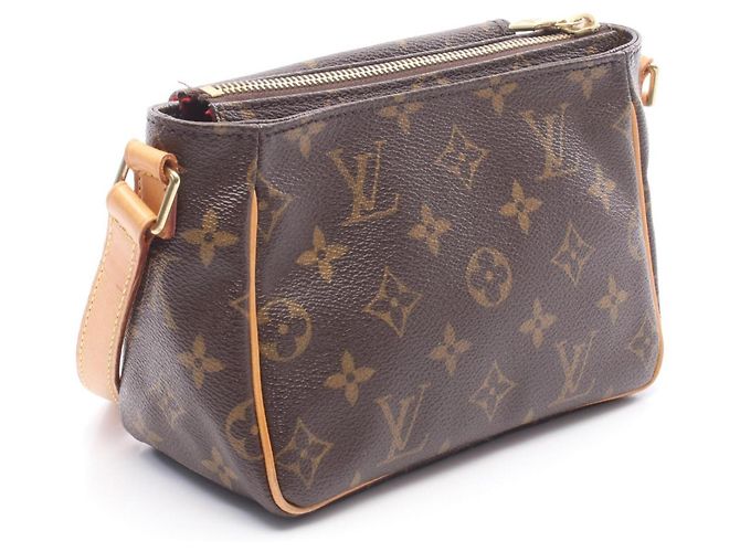 Borsa a Spalla Louis Vuitton Vivacite PM Marrone - vista 2