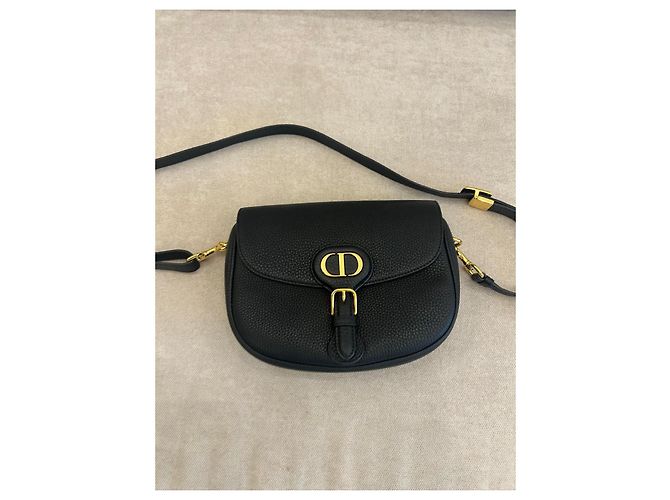 Dior Bobby Borsa a tracolla pelle di vitello granulata nera Nero - vista 3
