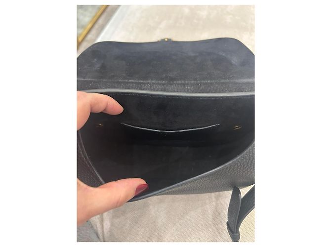 Dior Bobby Borsa a tracolla pelle di vitello granulata nera Nero - vista 4
