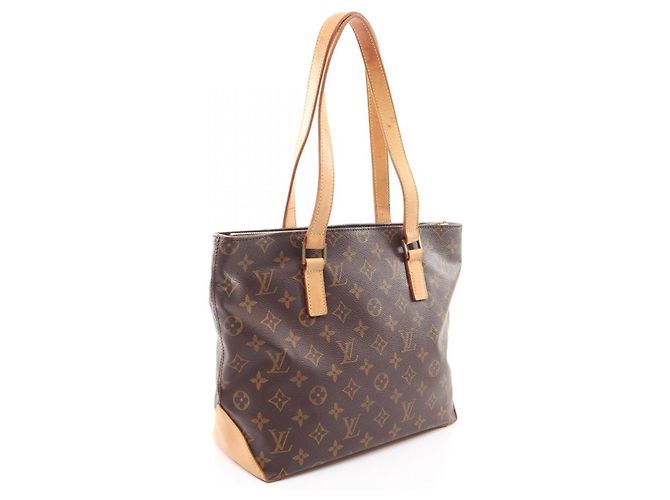 Borsa a Spalla Louis Vuitton Cabas Piano Marrone - vista 2
