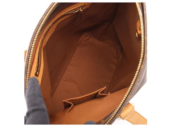 Borsa a Spalla Louis Vuitton Cabas Piano Marrone - vista 3