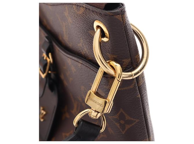 Borsa a tracolla Louis Vuitton Odeon NM PM Marrone Nero - vista 9