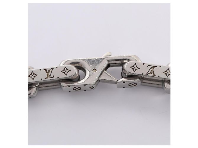 Collana Chain Monogram Louis Vuitton Argento - vista 3