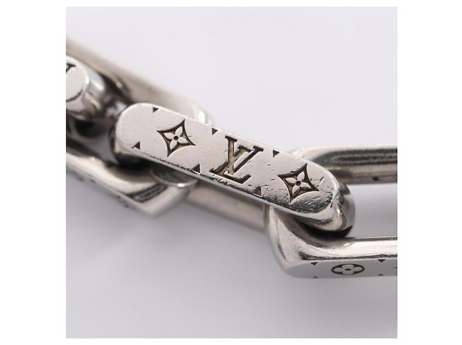 Collana Chain Monogram Louis Vuitton Argento - vista 4
