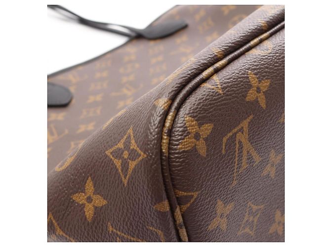 Borsa Tote Louis Vuitton Neverfull Inside Out MM Marrone Nero - vista 6
