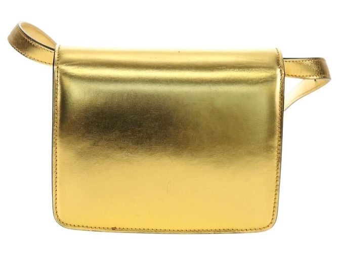 Céline Celine Flap Shoulder de cuero - vista 2