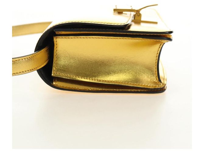 Céline Celine Flap Shoulder de cuero - vista 3