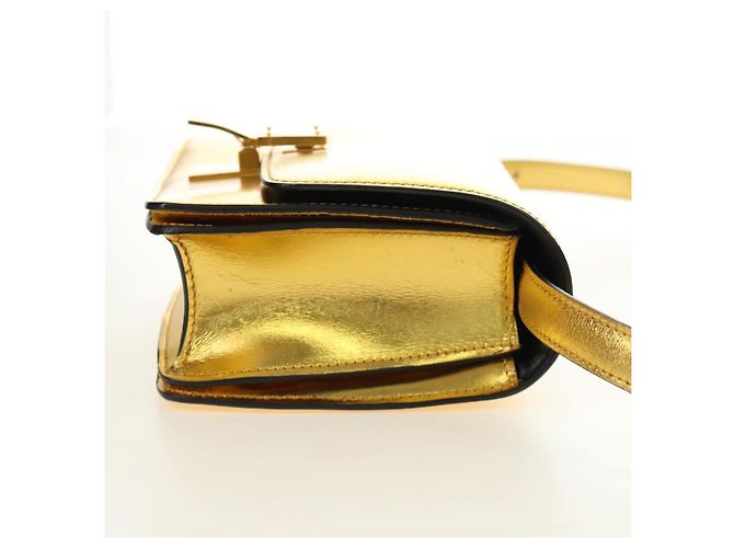 Céline Celine Flap Shoulder de cuero - vista 4