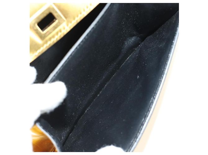 Céline Celine Flap Shoulder de cuero - vista 5