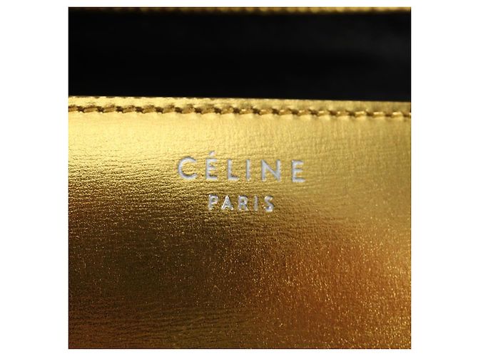 Céline Celine Flap Shoulder de cuero - vista 6
