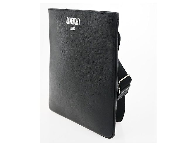 Givenchy Logo Messenger Leather Medium Black - view 3
