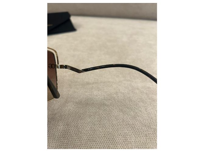 Dolce & Gabbana Gafas de sol cuadradas doradas Castaño Dorado - vista 7
