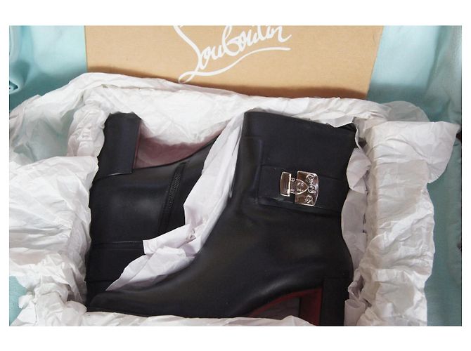 Christian Louboutin Stivaletti in Pelle Nera - vista 13