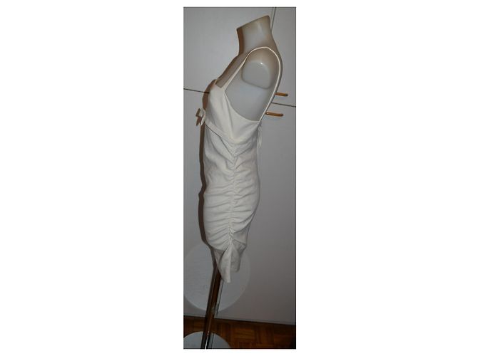 Vestido Mini Blanco Twin Set Simona Barbieri con Lazo - vista 2
