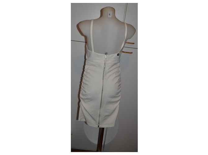 Vestido Mini Blanco Twin Set Simona Barbieri con Lazo - vista 3