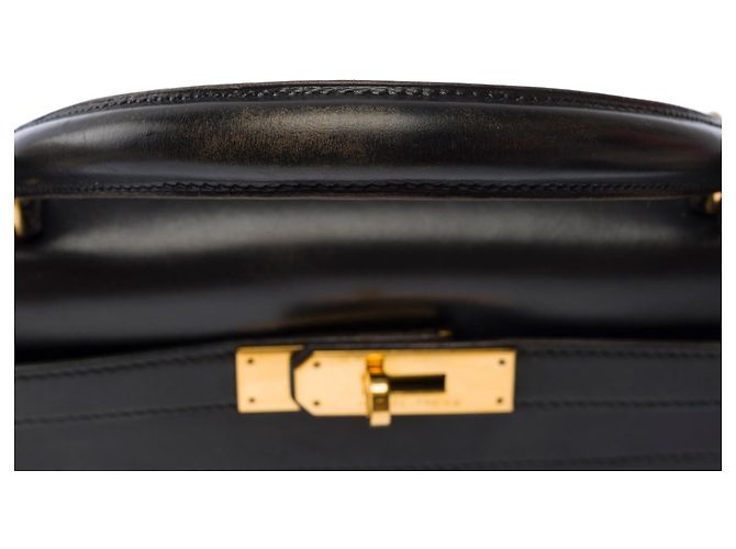 Hermès Borsa HERMES Kelly 28 in Pelle Nera - 103709 Nero - vista 10