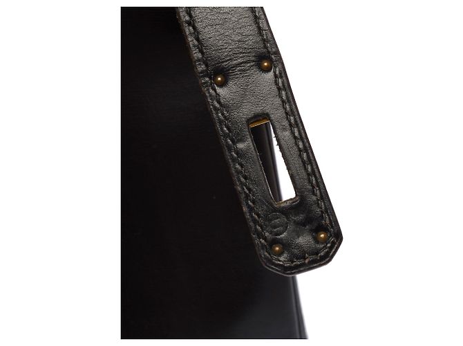 Hermès Borsa HERMES Kelly 28 in Pelle Nera - 103709 Nero - vista 8