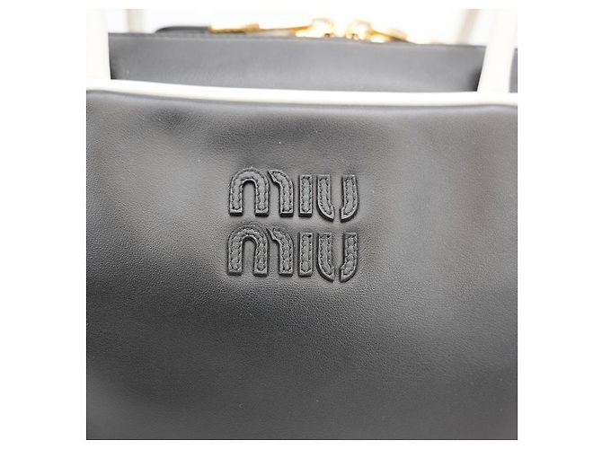 Borsa a mano Miu Miu Soft Calf Beau Nero - vista 13