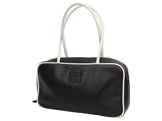 Borsa a mano Miu Miu Soft Calf Beau Nero - vista 2
