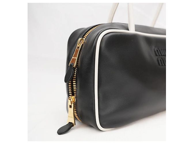 Borsa a mano Miu Miu Soft Calf Beau Nero - vista 9