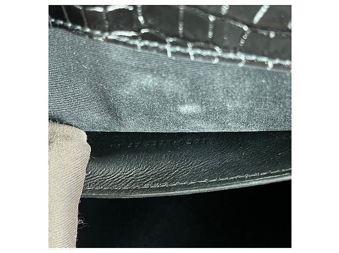 Borsa Manhattan Medium in pelle coccodrillo Saint Laurent Verde - vista 7