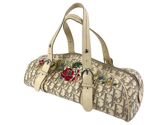 Borsa Diorissimo di Dior con ricamo Beige - vista 2