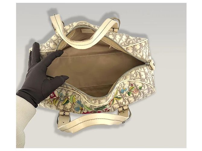 Borsa Diorissimo di Dior con ricamo Beige - vista 5