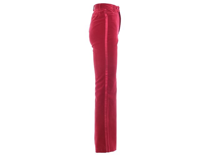 Completo pantalone in velluto di cotone rosso Gucci di Tom Ford - vista 13