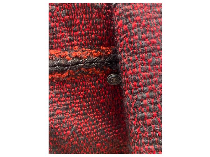 Timeless Giacca con zip in tweed Lesage rossa e nera Chanel – Taglia 38 - vista 3