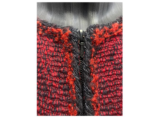 Timeless Giacca con zip in tweed Lesage rossa e nera Chanel – Taglia 38 - vista 4