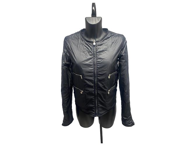 Chanel Reversible Leichte Jacke – Tweed-Print & Solid Black - Ansicht 2